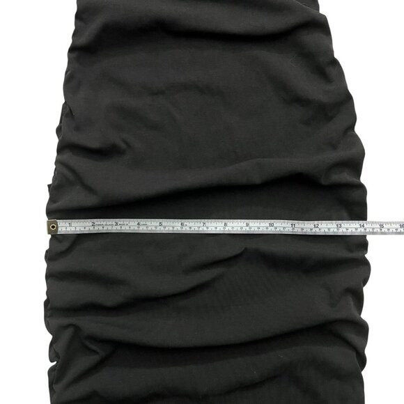 WeWoreWhat Ruched High Neck Midi Dress Black Size XS Minimalist Baddie‎ - Picture 10 of 11